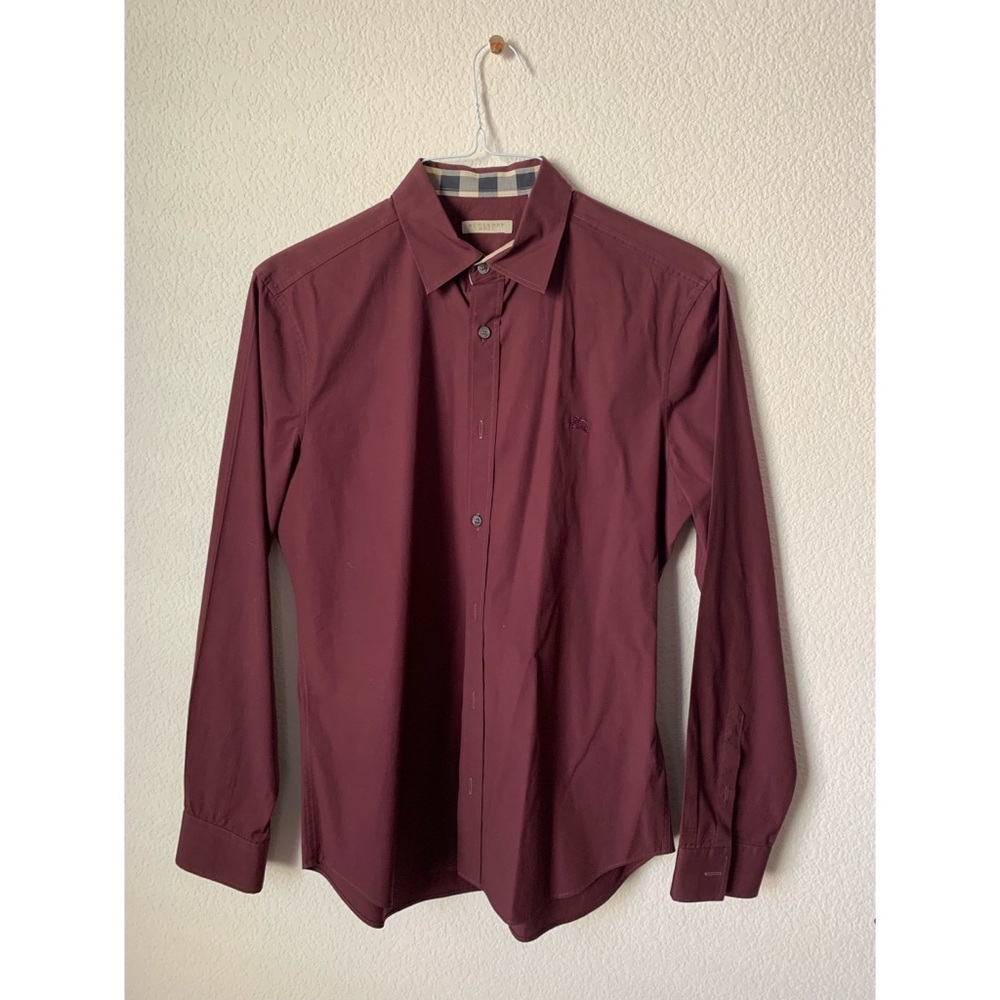 Burberry Brit Men’s Dress Faded Burgundy (M)